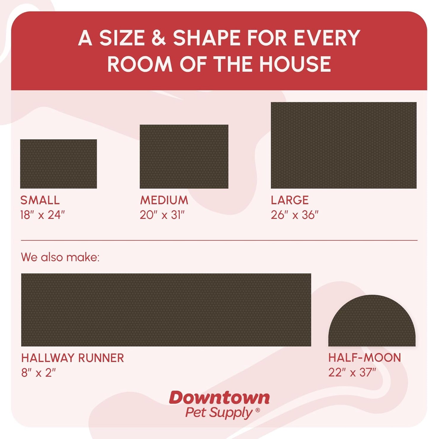 Microfiber Dog Mat for Muddy Paws, 60" X 36" Charcoal with Paw Print - Non-Slip, Absorbent and Quick-Drying Dog Paw Cleaning Mat, Washer and Dryer Safe - X-Large/Runner